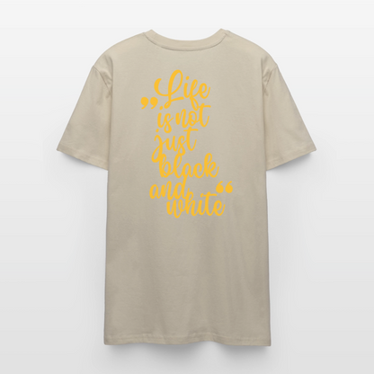 LiNBW. Unisex T-Shirt Premium Crew Yellow Edition Life is not just black and white - LiNBW.