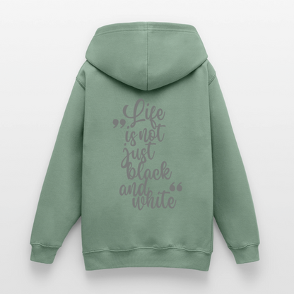 LiNBW. Crew Hoodie Life is not just black and white Edition Grey - LiNBW.
