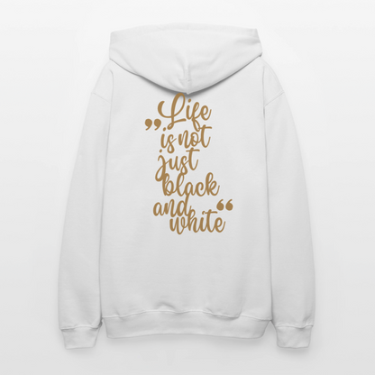 LiNBW. Crew Hoodie Brown Edition Life is not just black and white - Weiß