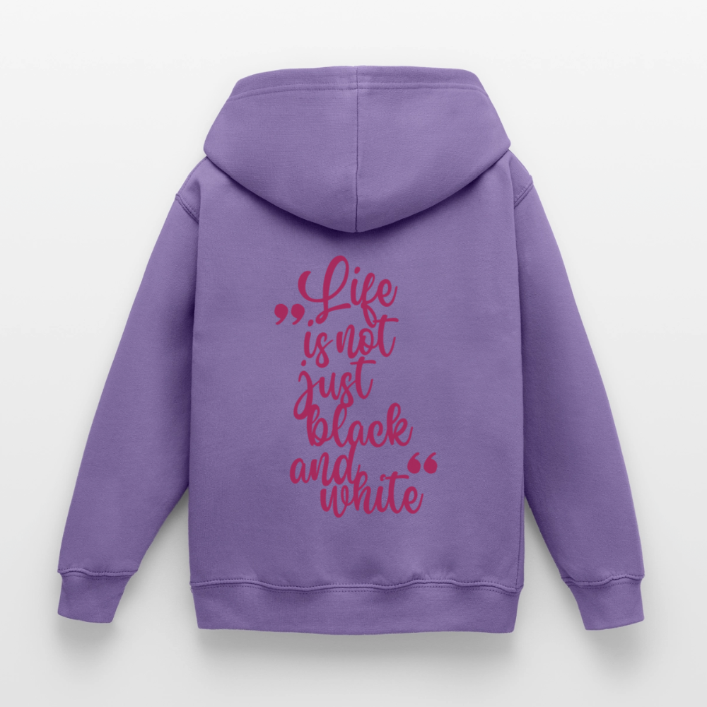 LiNBW. Crew Hoodie Life is not just black and white Edition Pink - LiNBW.
