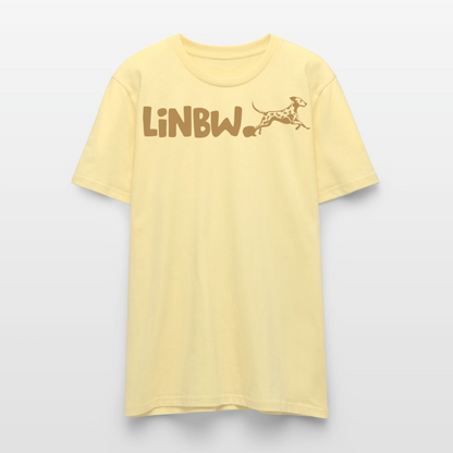 LiNBW. Unisex T-Shirt Premium Crew Brown Edition Life is not just black and white - Creme