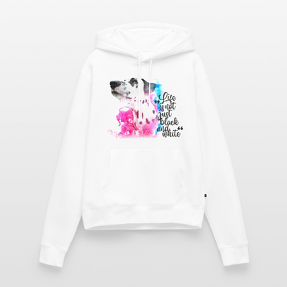 Boa's Hoodie Splash Life is not just black and white Edition Black - Weiß