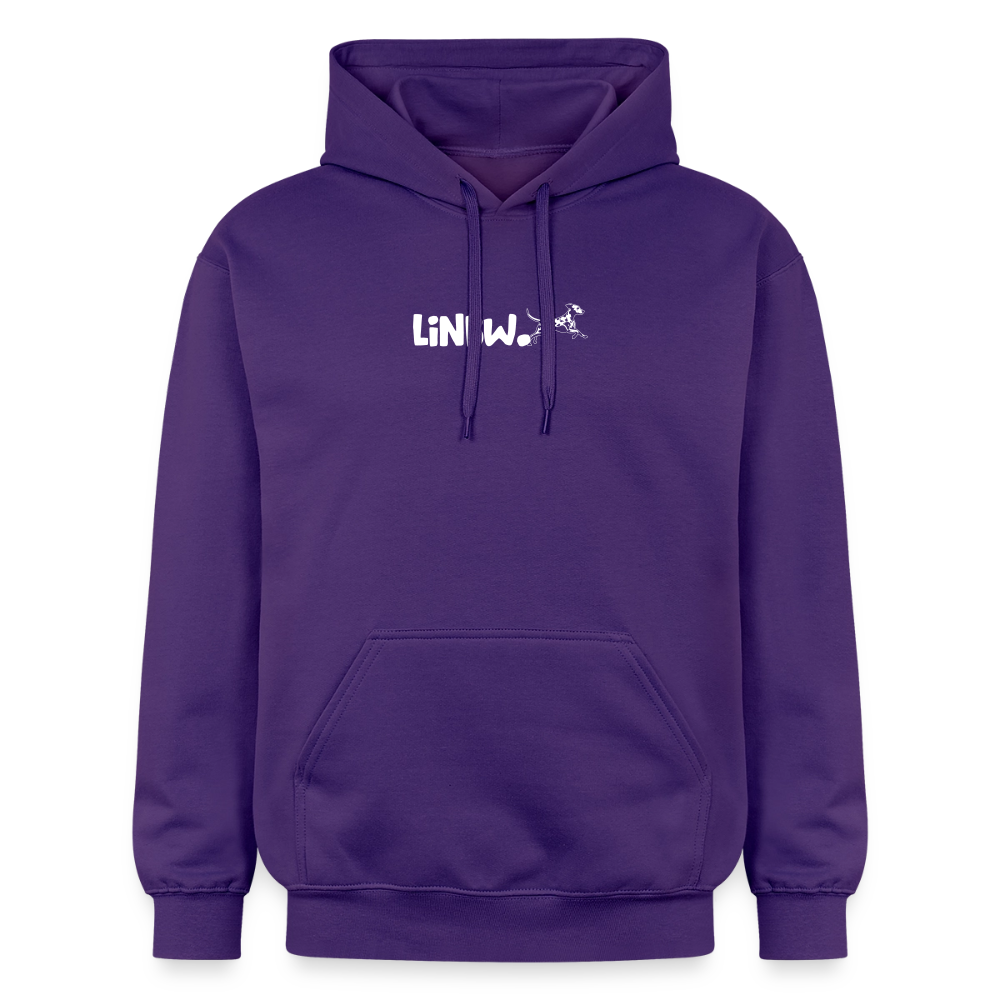 LiNBW. Crew Hoodie White Edition Life is not just black and white - Lila