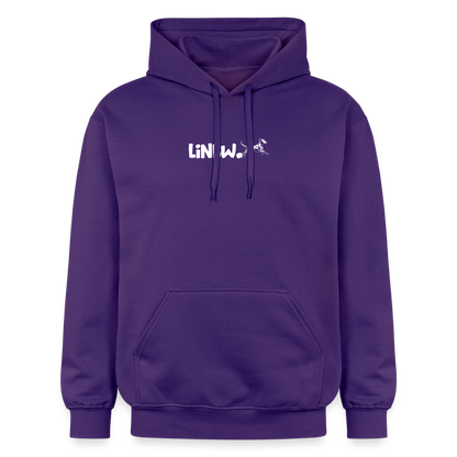 LiNBW. Crew Hoodie White Edition Life is not just black and white - Lila