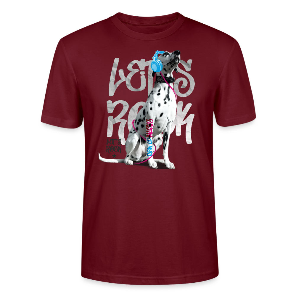 Boa's Unisex T-Shirt Premium Let's Rock - Burgunderrot