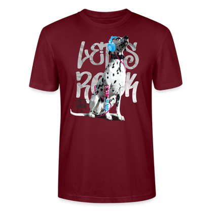 Boa's Unisex T-Shirt Premium Let's Rock - Burgunderrot