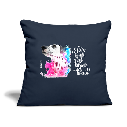 Boa´s Kissen Splash Life is not just black and white Edition White - Navy