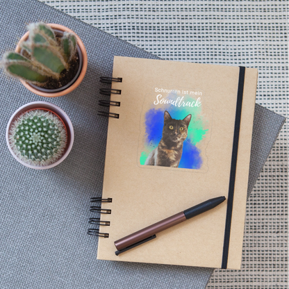 Nala´s Sticker Schnurren ist mein Soundtrack White Edition - LiNBW.