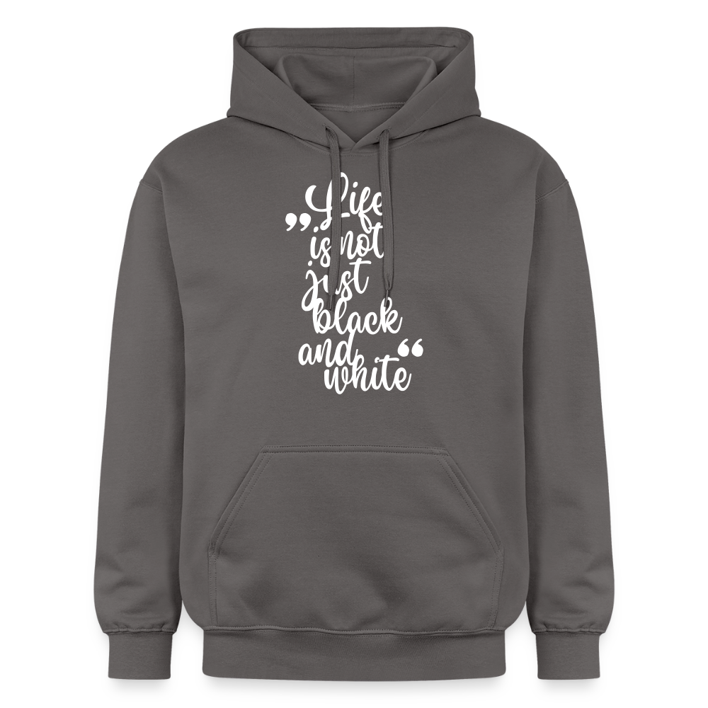 Life is not just black and white Hoodie White Edition - Dunkelgrau