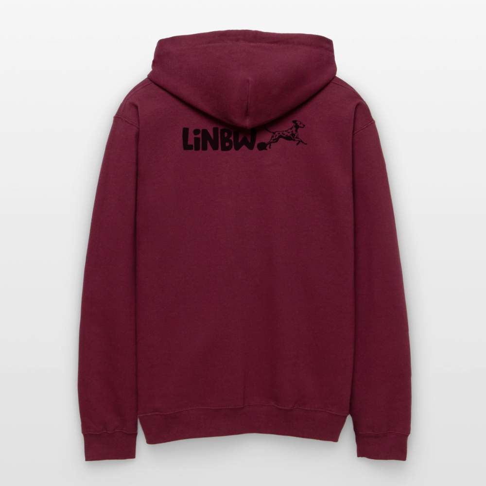 Life is not just black and white Hoodie Black Edition - Maroon