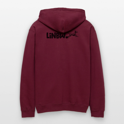 Life is not just black and white Hoodie Black Edition - Maroon