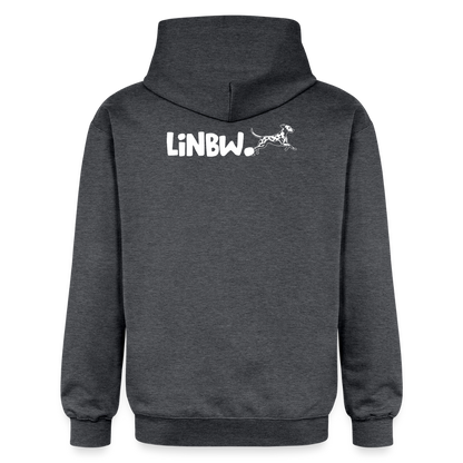 Life is not just black and white Hoodie White Edition - Dunkelgrau meliert