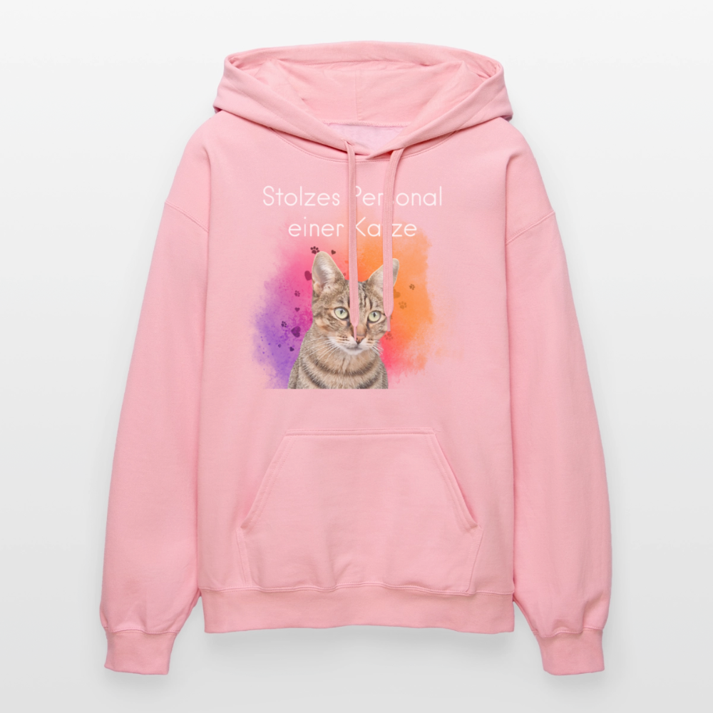 Pedro's Hoodie Stolzes Personal einer Katze White Edition - Hellrosa