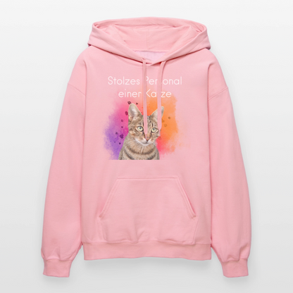 Pedro's Hoodie Stolzes Personal einer Katze White Edition - Hellrosa