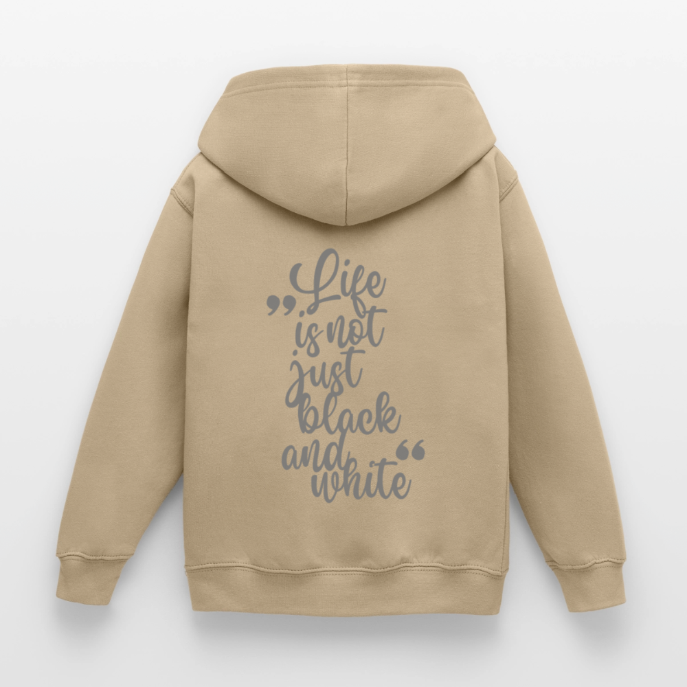 LiNBW. Crew Hoodie Life is not just black and white Edition Grey - LiNBW.