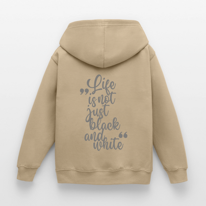 LiNBW. Crew Hoodie Life is not just black and white Edition Grey - LiNBW.