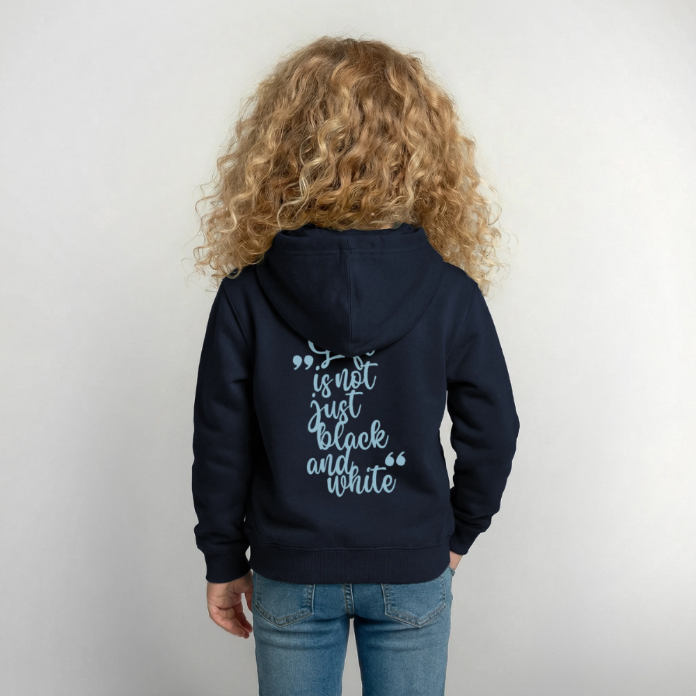 LiNBW. Crew Hoodie Life is not just black and white Edition Blue - LiNBW.