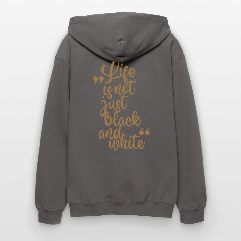 LiNBW. Crew Hoodie Brown Edition Life is not just black and white - Dunkelgrau