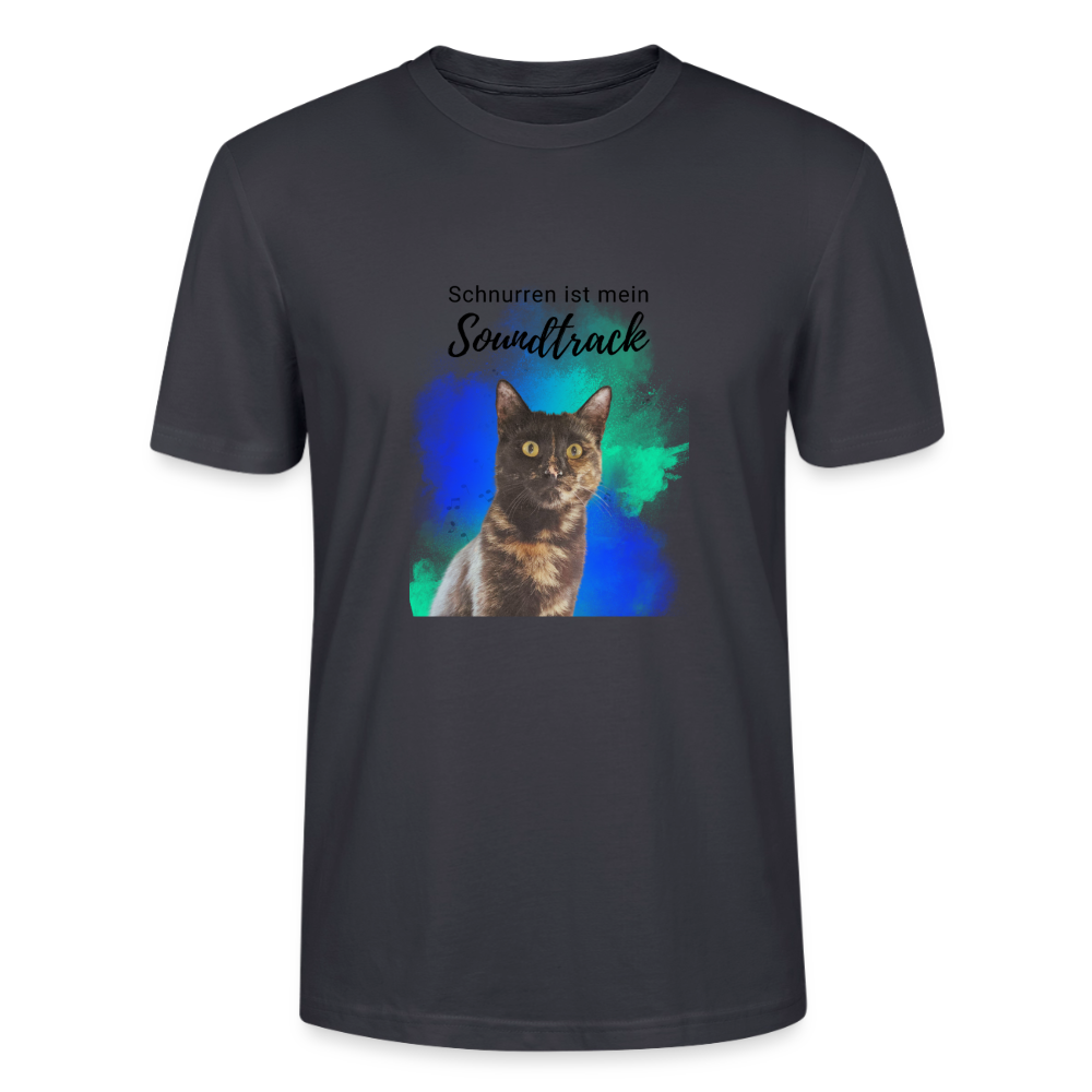 Nala's Unisex T-Shirt Premium Schnurren ist mein Soundtrack Black Edition - Dunkles Graublau