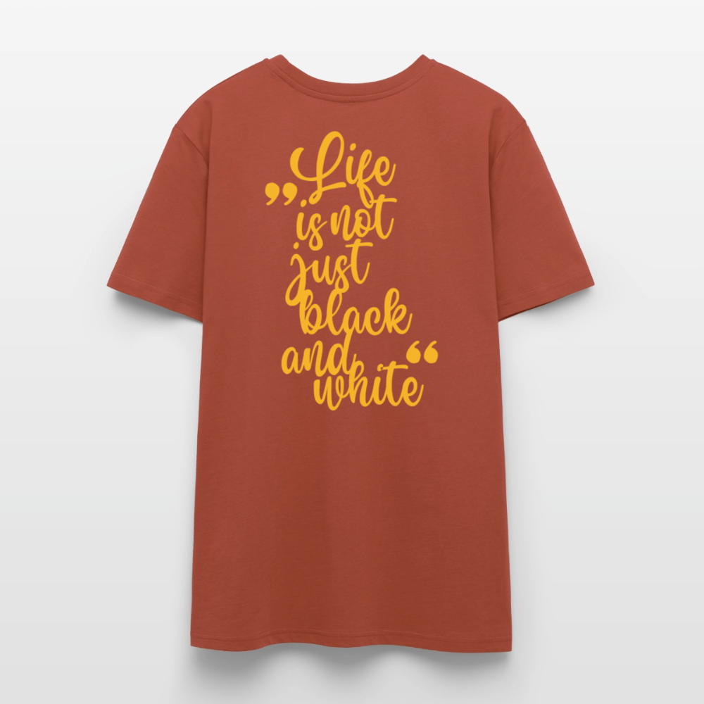 LiNBW. Unisex T-Shirt Premium Crew Yellow Edition Life is not just black and white - LiNBW.