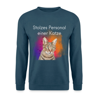 Pedro's Classic Pullover Stolzes Personal einer Katze White Edition - LiNBW.