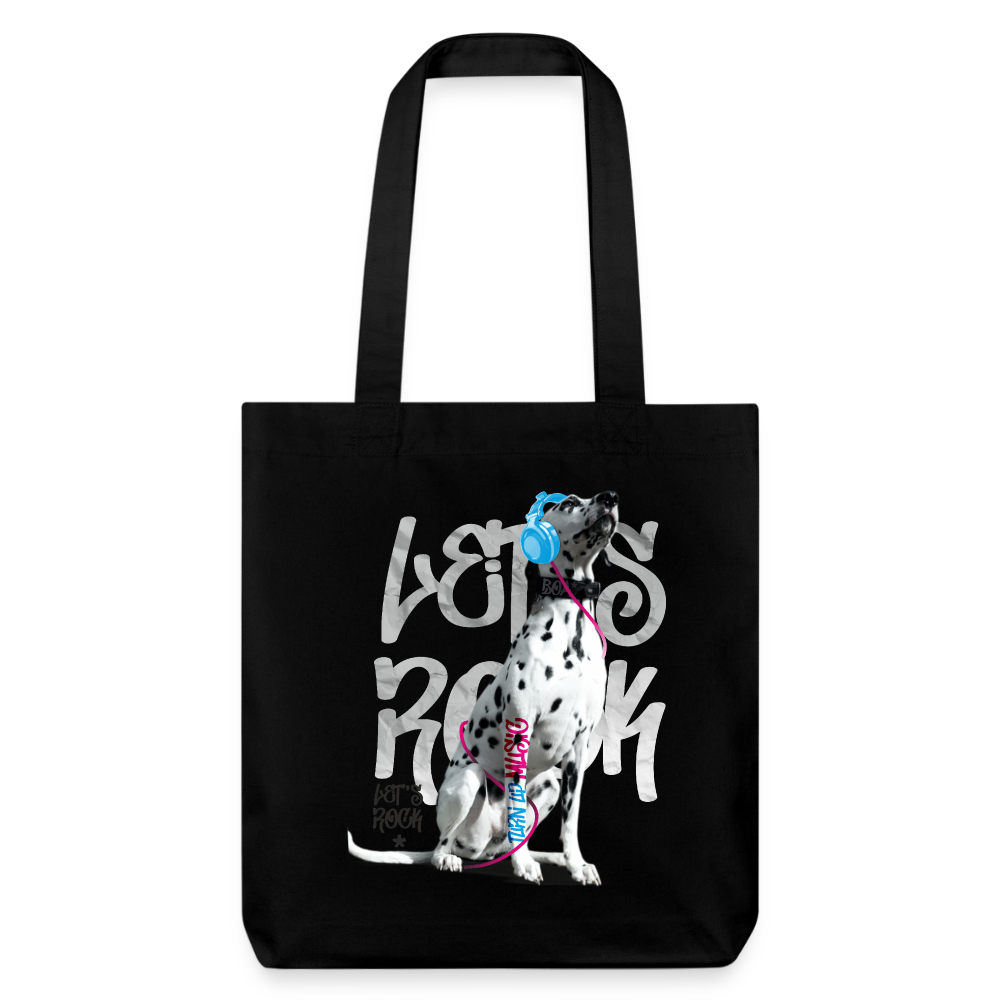 Boa´s Stoffbeutel Let´s Rock - Schwarz