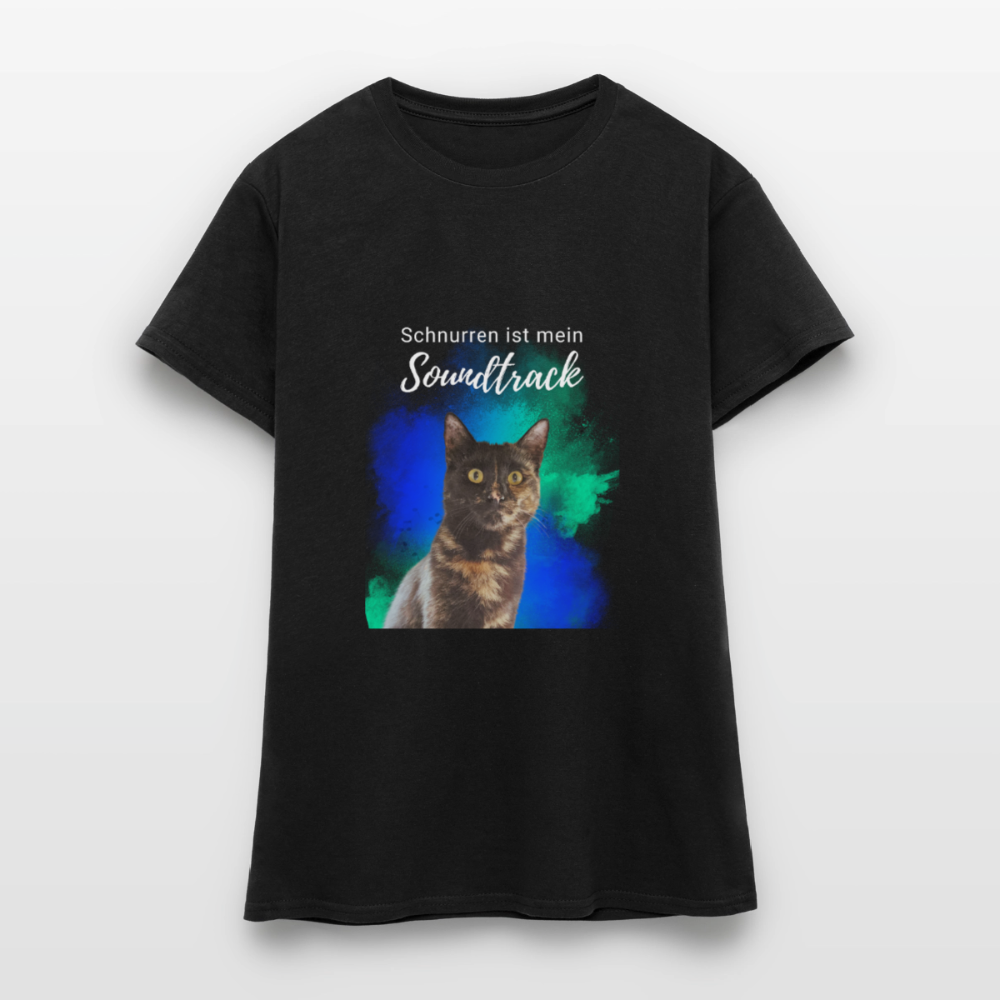 Nala's T-Shirt Schnurren ist mein Soundtrack White Edition - Schwarz