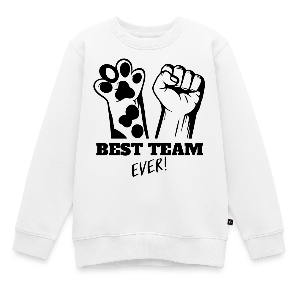 Best Team Ever Pullover Black Edition - Weiß