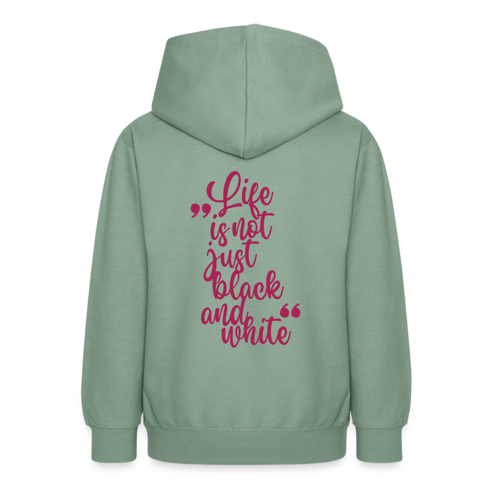 LiNBW. Crew Hoodie Life is not just black and white Edition Pink - LiNBW.
