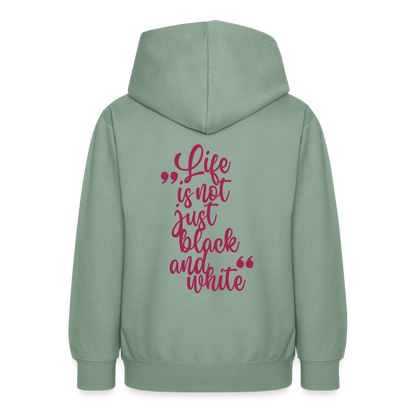 LiNBW. Crew Hoodie Life is not just black and white Edition Pink - LiNBW.