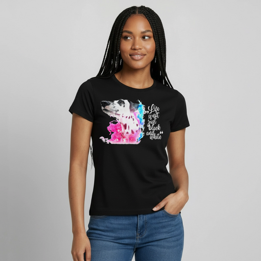 Boa's T-Shirt Splash White Edition Life is not just black and white - Schwarz