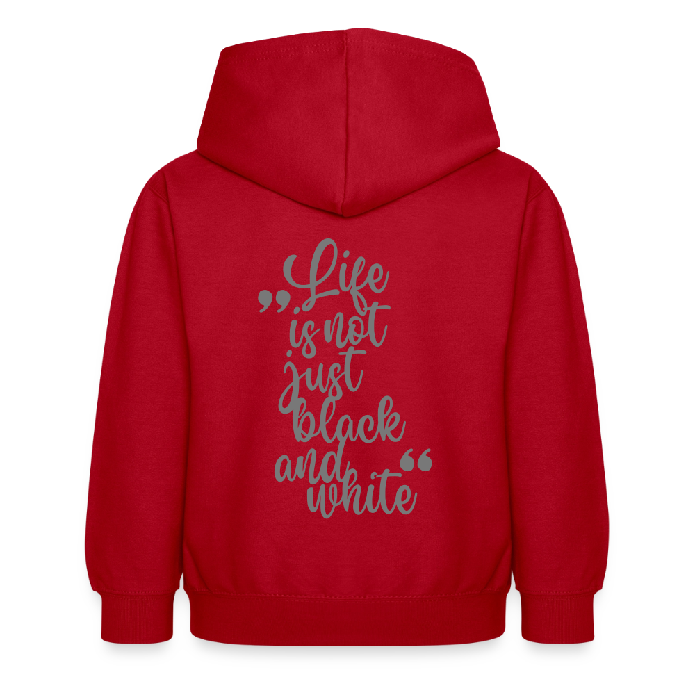LiNBW. Crew Hoodie Life is not just black and white Edition Grey - LiNBW.