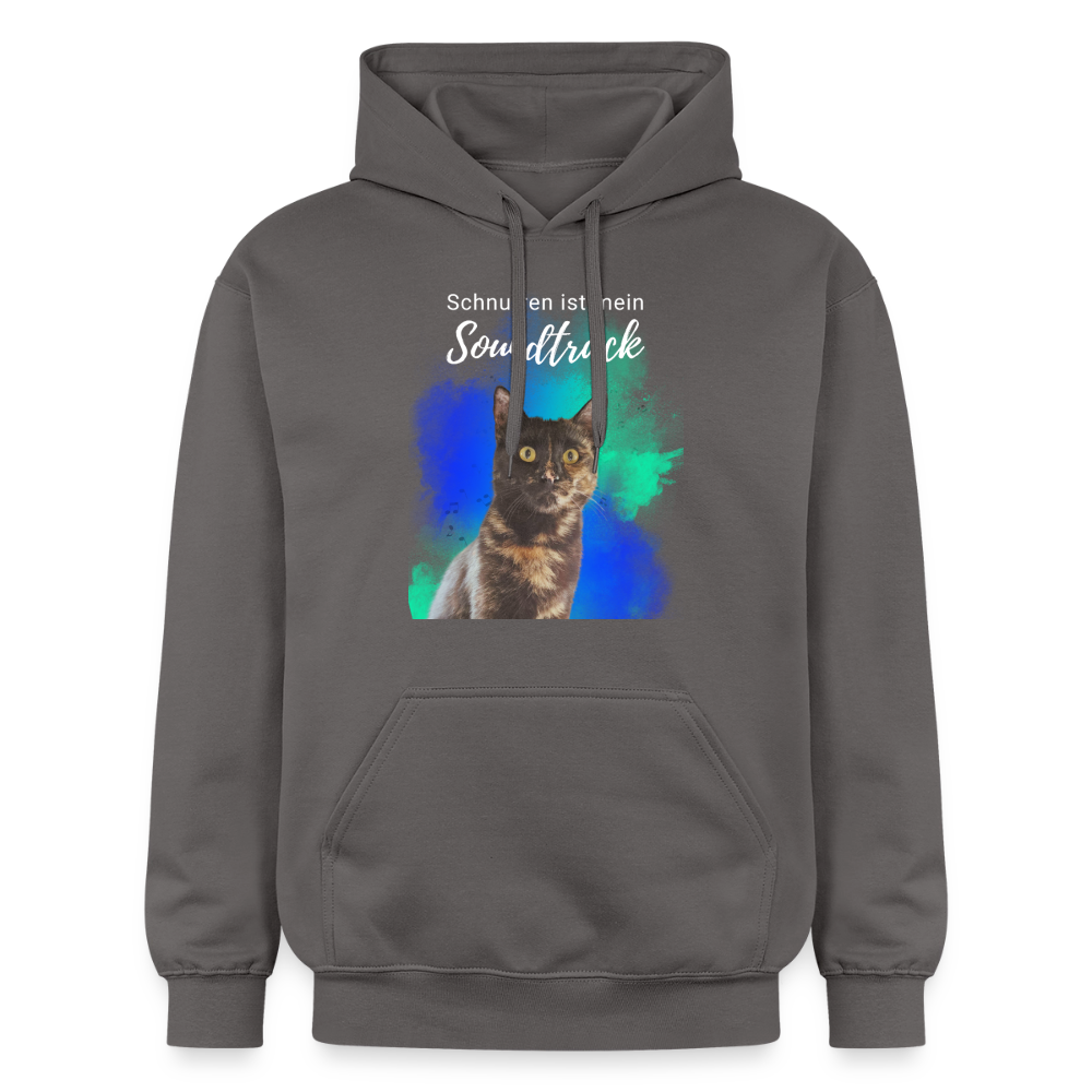 Nala's Hoodie Schnurren ist mein Soundtrack White Edition - Dunkelgrau