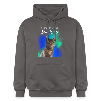 Nala's Hoodie Schnurren ist mein Soundtrack White Edition - Dunkelgrau