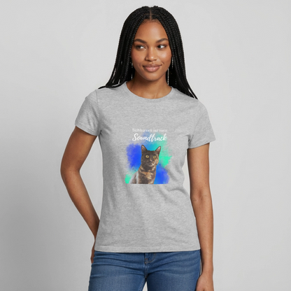 Nala's T-Shirt Schnurren ist mein Soundtrack White Edition - Grau meliert