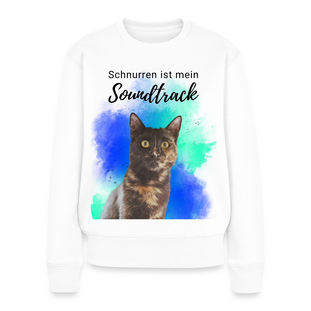 Nala's Pullover Schnurren ist mein Soundtrack Black Edition - Weiß