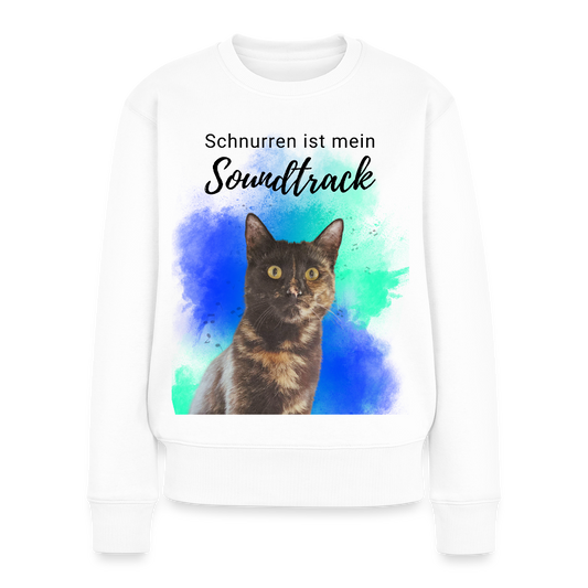 Nala's Pullover Schnurren ist mein Soundtrack Black Edition - Weiß