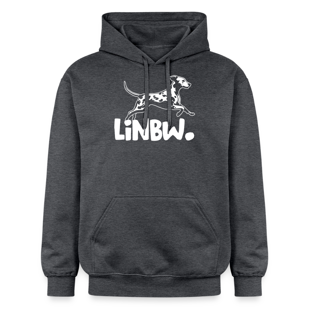 LiNBW. Hoodie White Edition - Dunkelgrau meliert