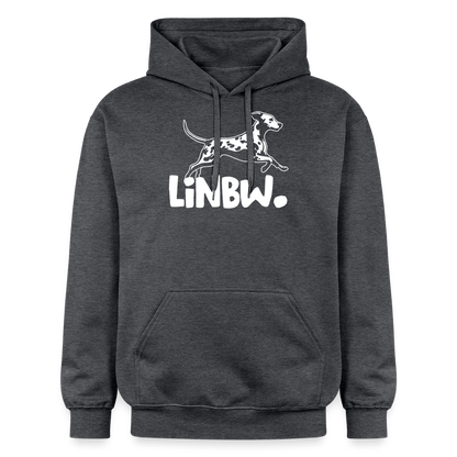LiNBW. Hoodie White Edition - Dunkelgrau meliert