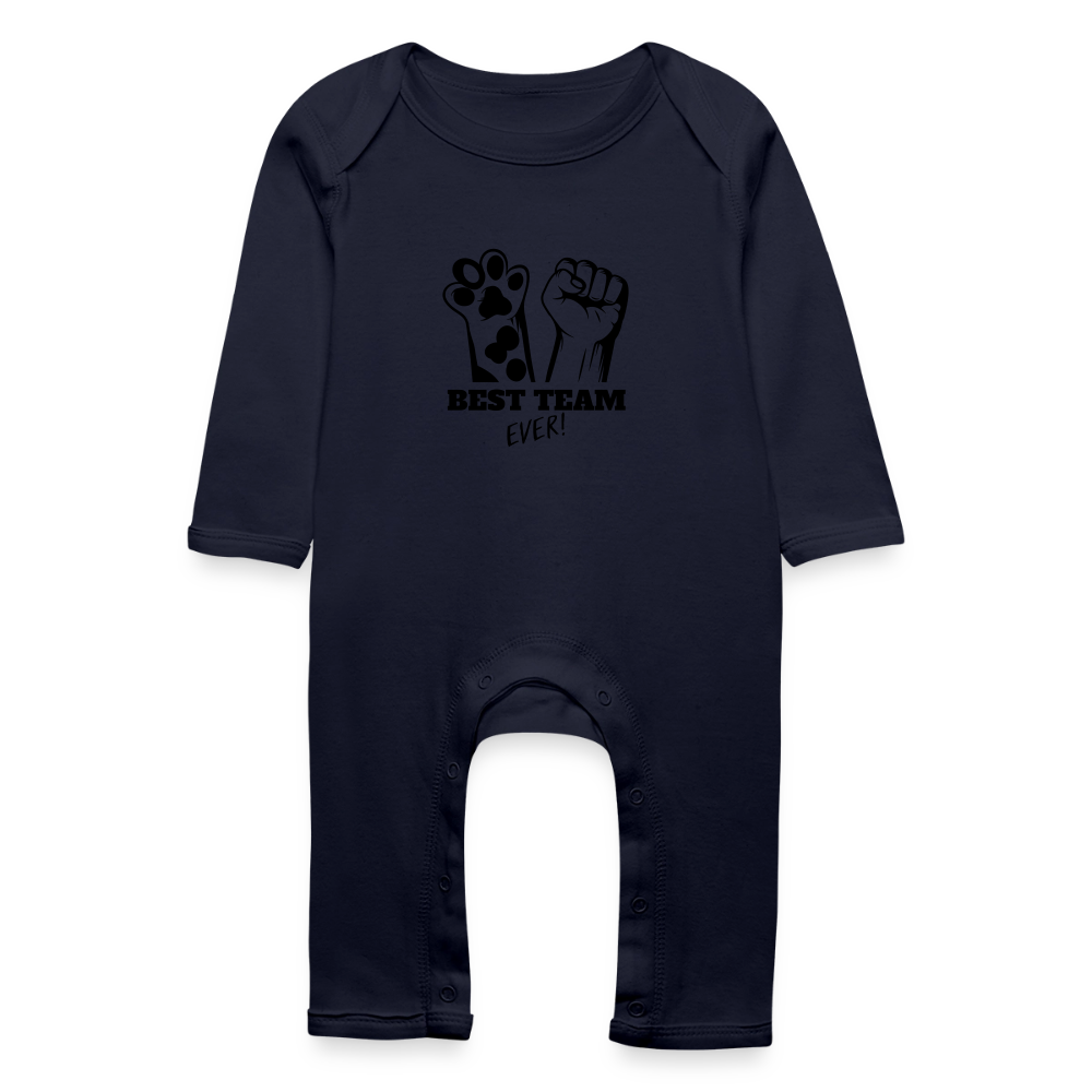 Best Team Ever Strampler Black Edition - Navy