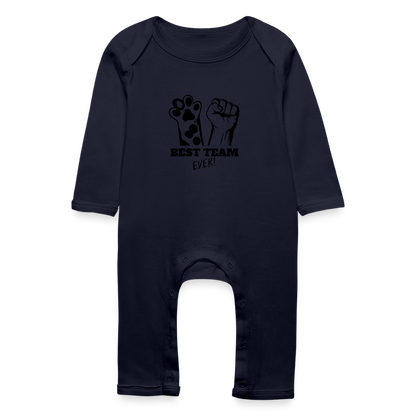 Best Team Ever Strampler Black Edition - Navy