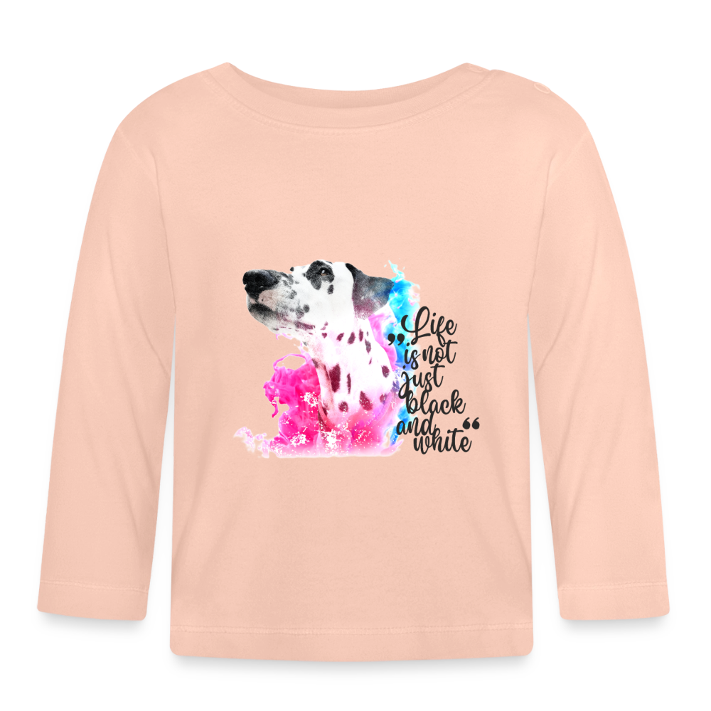 Boa´s Langarmshirt Splash Life is not just black and white - Kristallrosa