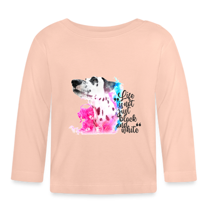 Boa´s Langarmshirt Splash Life is not just black and white - Kristallrosa