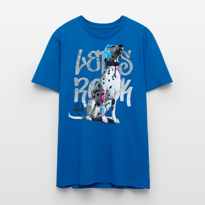 Boa's Unisex T-Shirt Premium Let's Rock - Pfauenblau