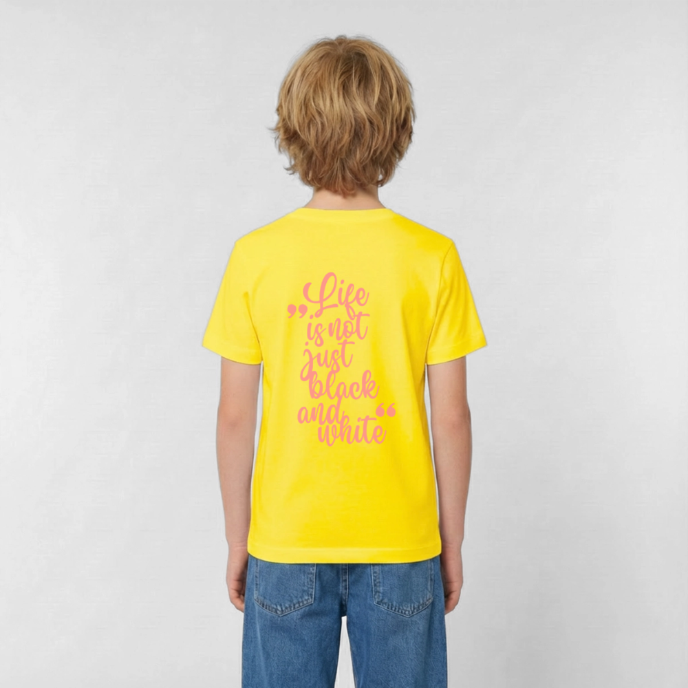 LiNBW. Crew T-Shirt Pink Edition Life is not just black and white - LiNBW.