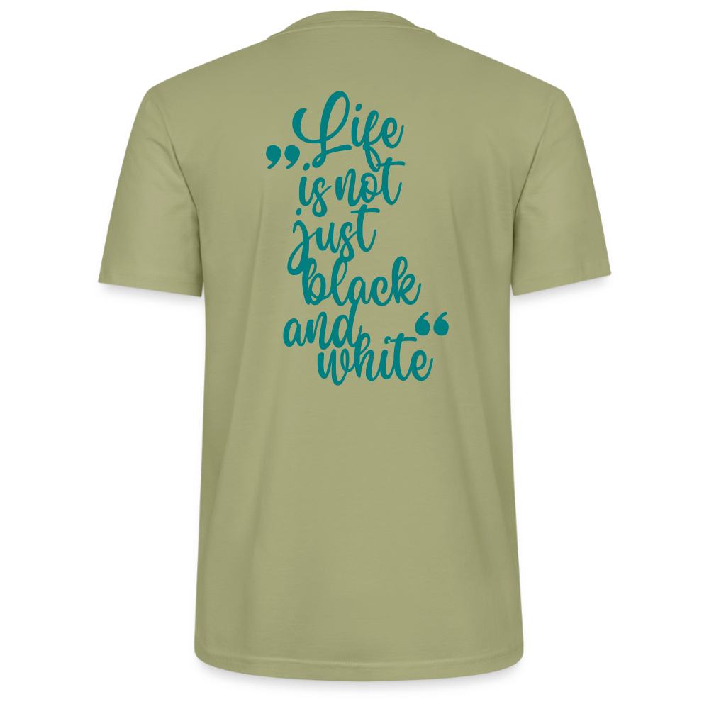 LiNBW. Unisex T-Shirt Premium Crew Blue Edition Life is not just black and white - LiNBW.