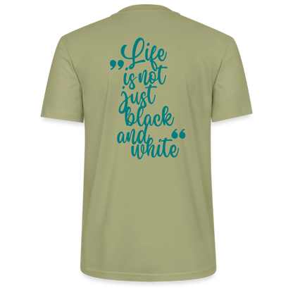 LiNBW. Unisex T-Shirt Premium Crew Blue Edition Life is not just black and white - LiNBW.