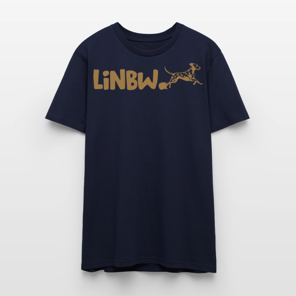 LiNBW. Unisex T-Shirt Premium Crew Brown Edition Life is not just black and white - Navy