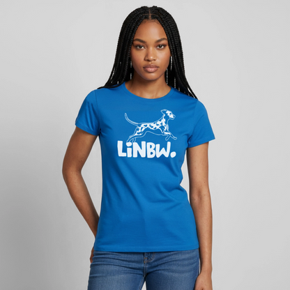 LiNBW. T-Shirt White Edition - Royalblau