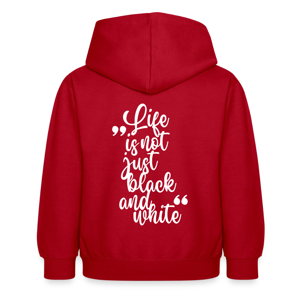 LiNBW. Crew Hoodie Life is not just black and white Edition White - LiNBW.